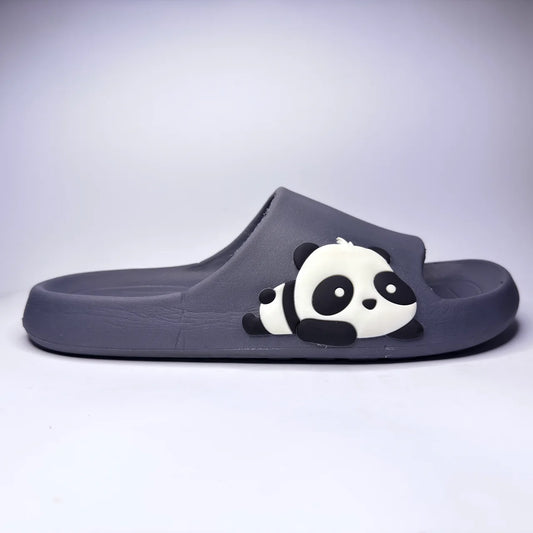 Grey Contrast Strap Clogs