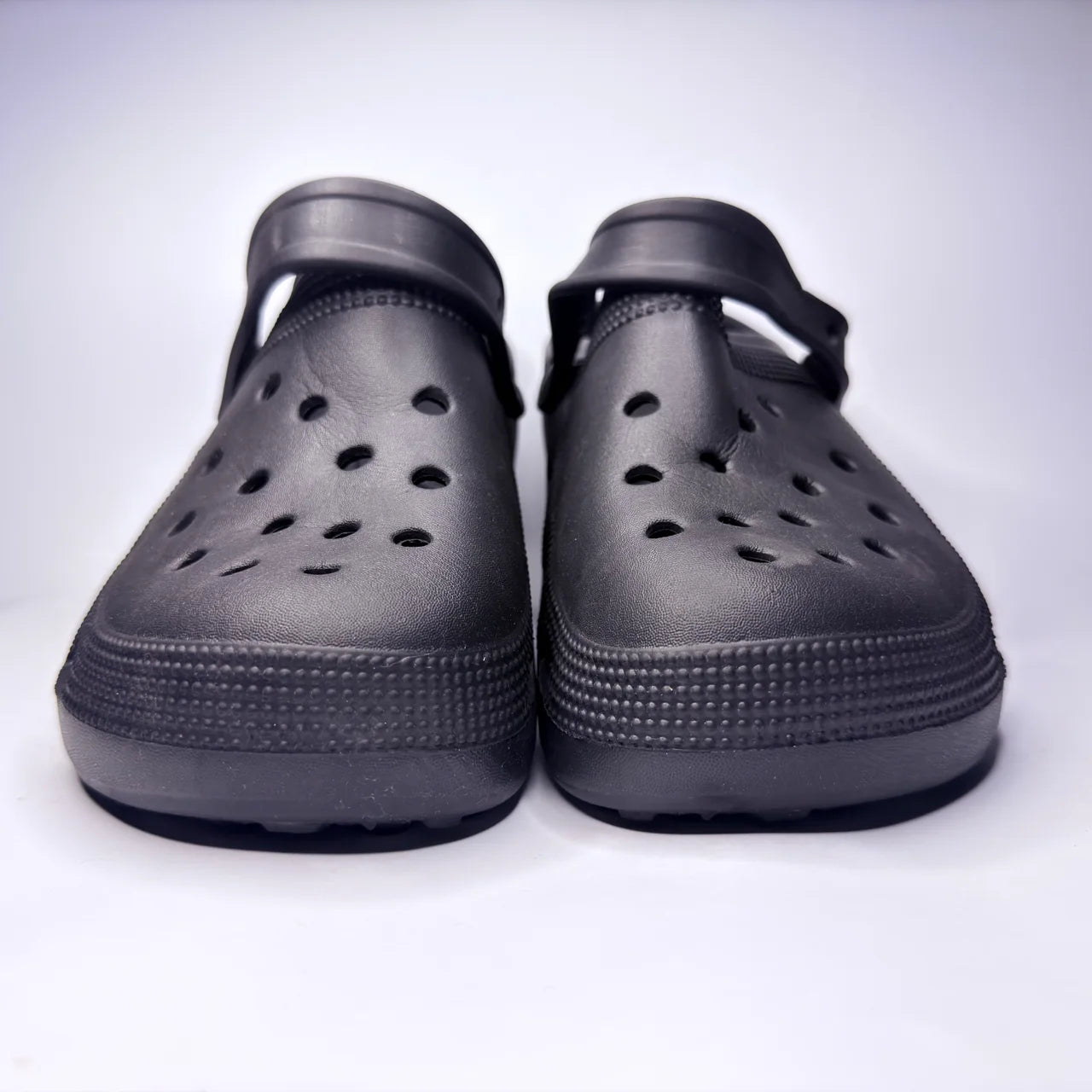 Black Classic Strap Clogs