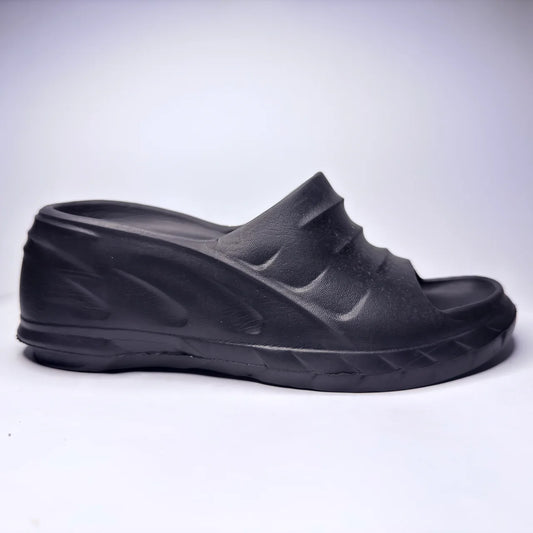 Black Comfort Slide Sandals
