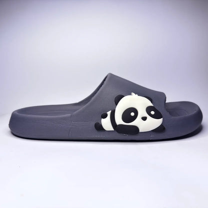 Grey Contrast Strap Clogs