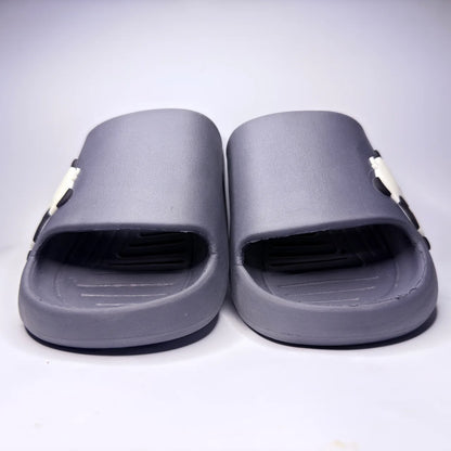 Grey Contrast Strap Clogs