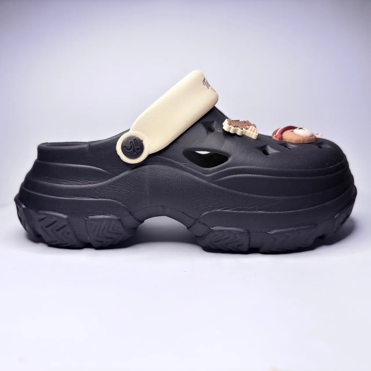 Teddy Island Black Clogs