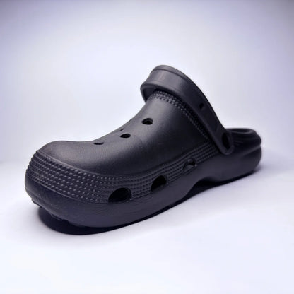 Black Classic Strap Clogs