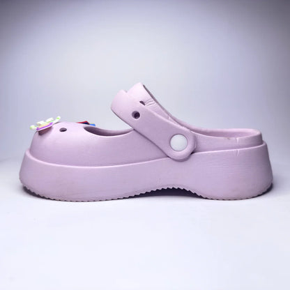 Lavender Kids’ Clogs with Charms