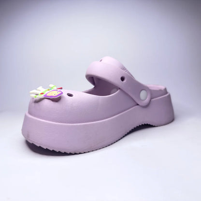 Lavender Kids’ Clogs with Charms