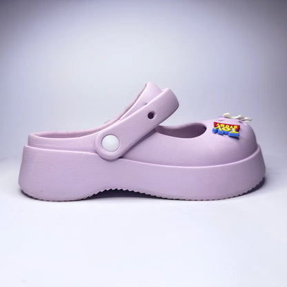 Lavender Kids’ Clogs with Charms