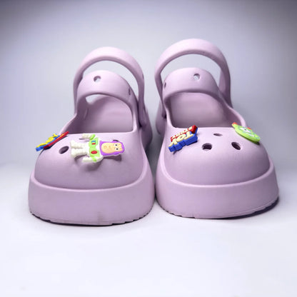 Lavender Kids’ Clogs with Charms