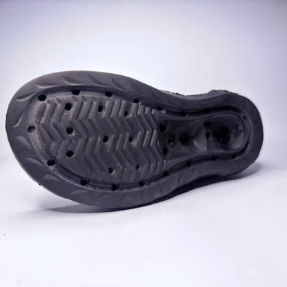Black Comfort Slide Sandals