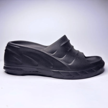 Black Comfort Slide Sandals