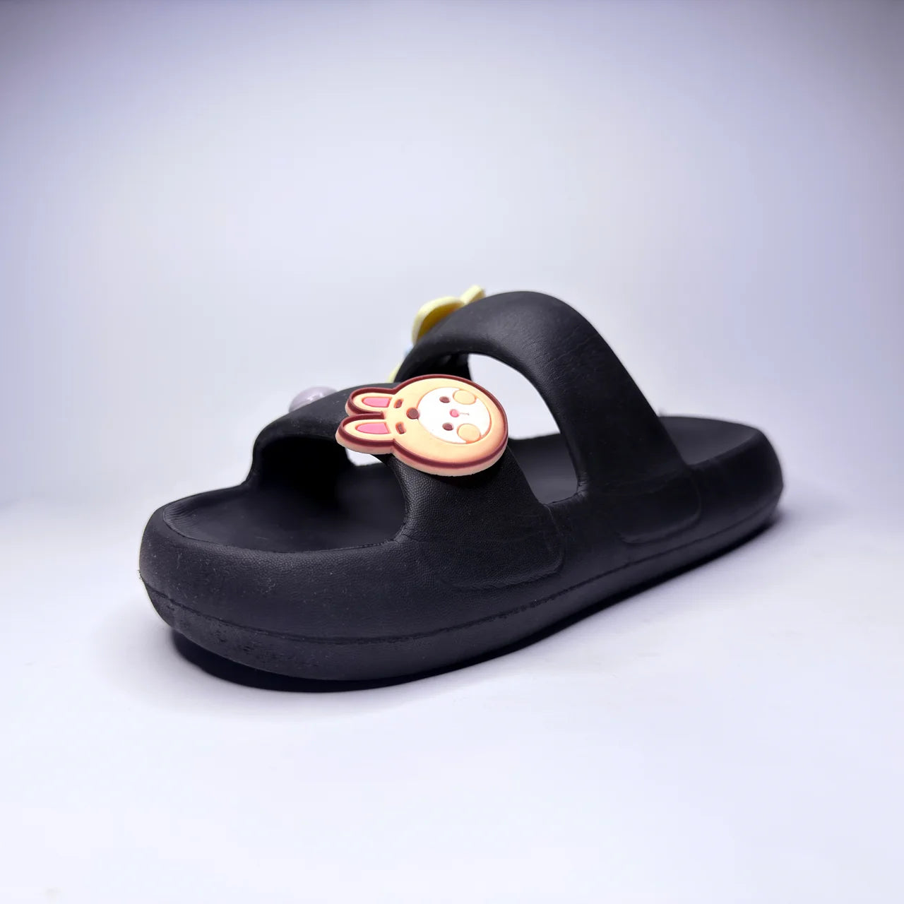 Black Butterfly Charm Slides