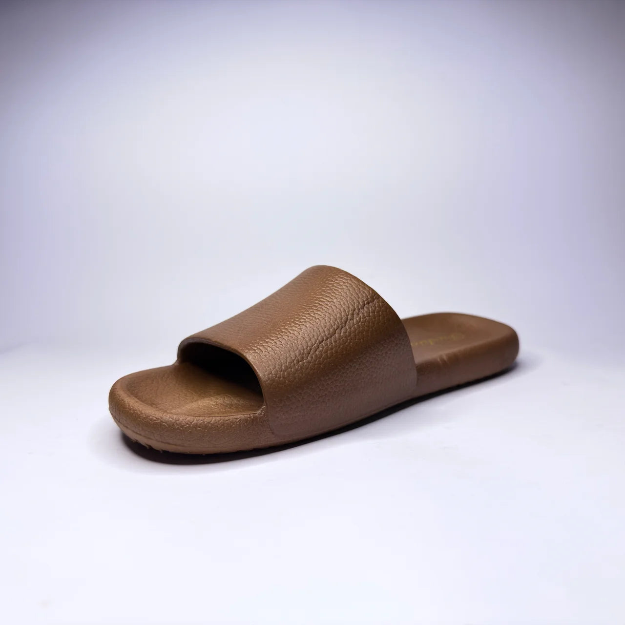 LuxeStep Leather-Look Slides