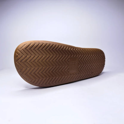 LuxeStep Leather-Look Slides