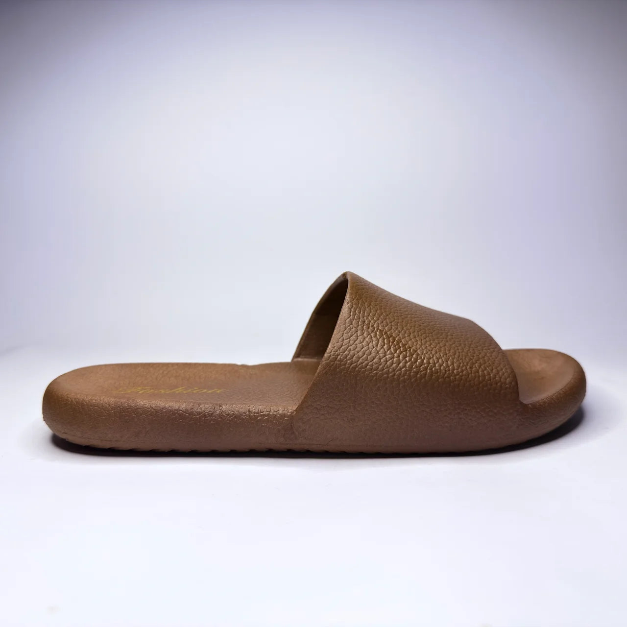 LuxeStep Leather-Look Slides