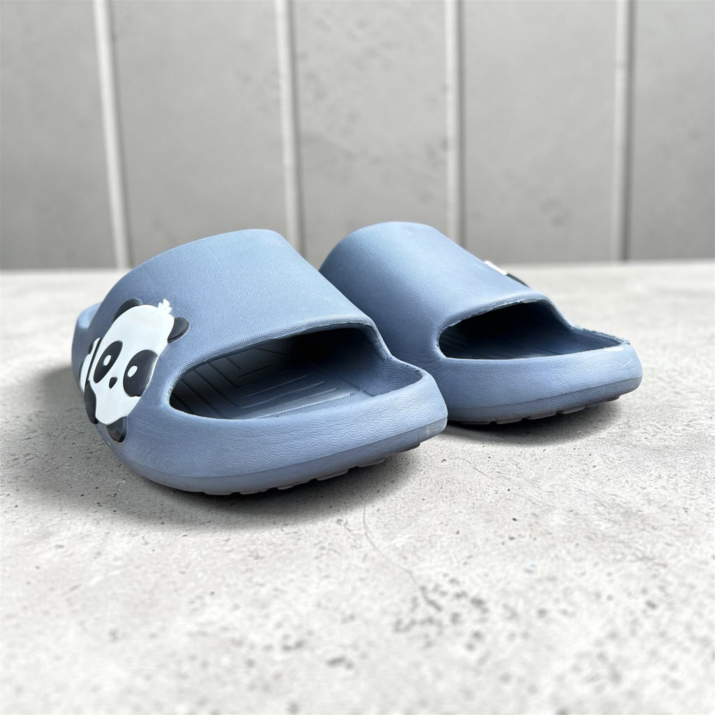 Grey Panda Print Slides | Cute Cartoon Foam Slider| For Men