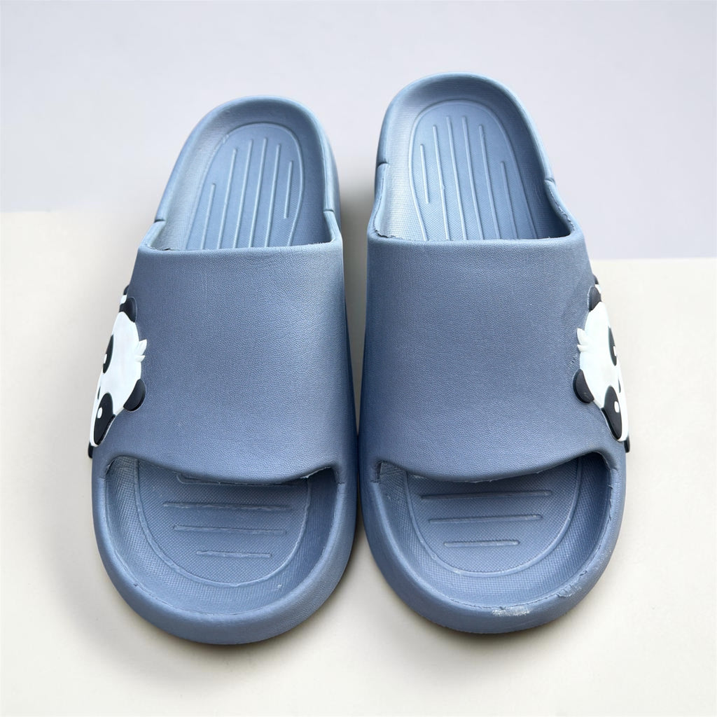 Grey Panda Print Slides | Cute Cartoon Foam Slider| For Men
