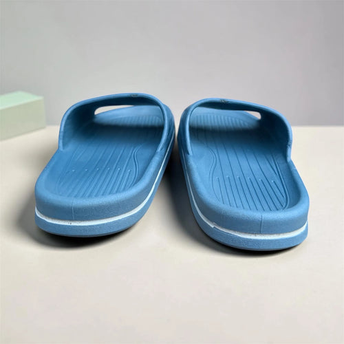 Blue ALENST Slides | Shield Badge Logo Print | Comfortable Sport Sliders