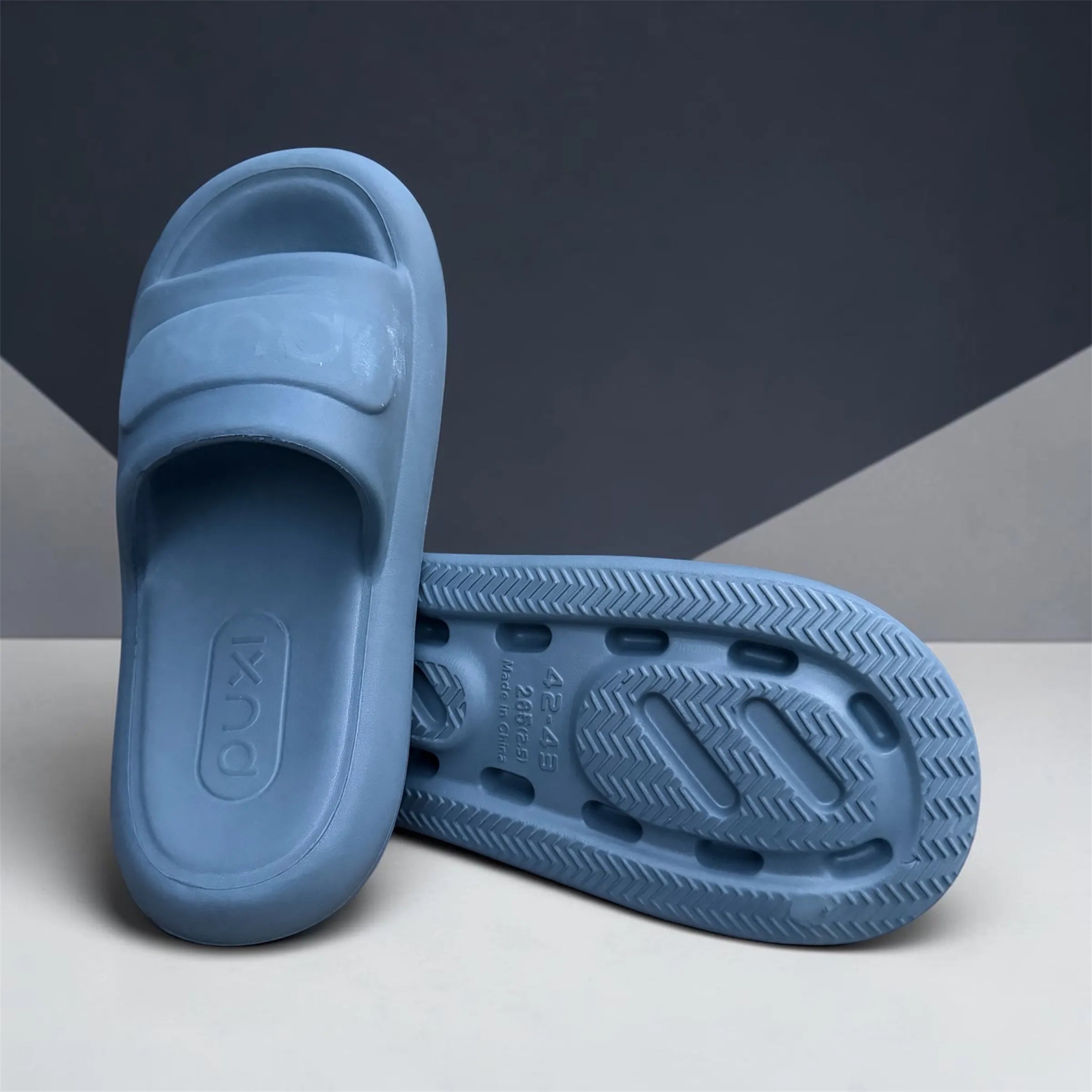 Sky Blue Molded Clogs | Sculpted Vamp Foam Clogs | Comfortable Slip-On Footwear