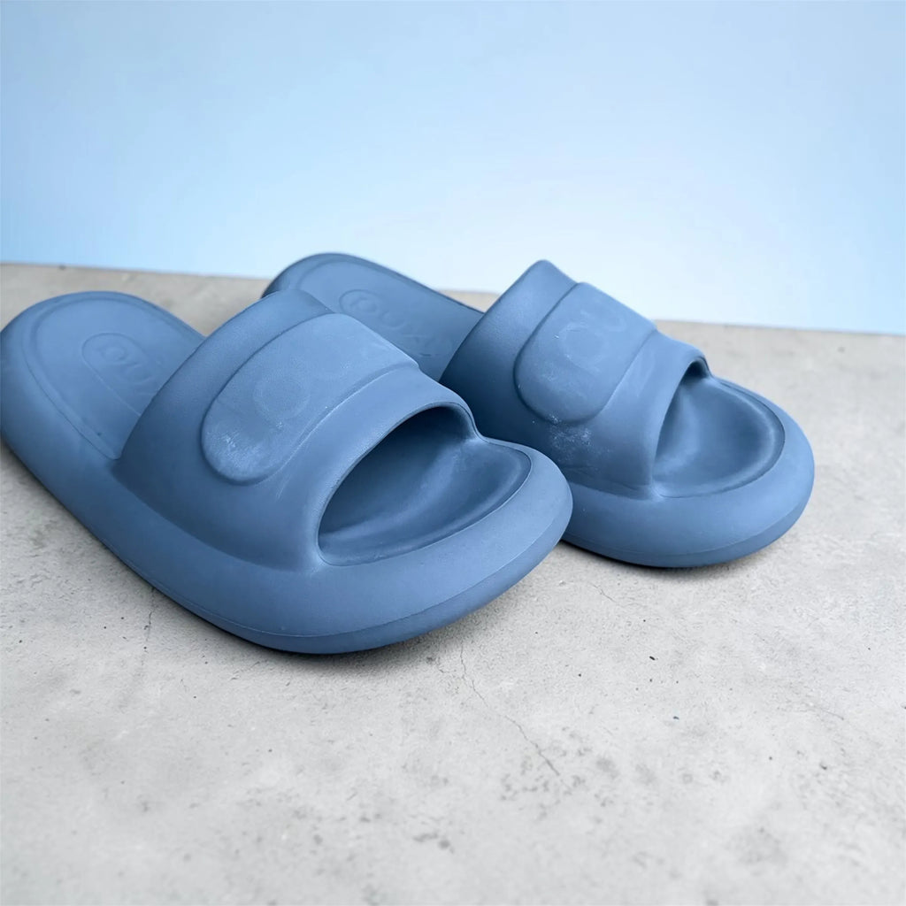 Sky Blue Molded Clogs | Sculpted Vamp Foam Clogs | Comfortable Slip-On Footwear