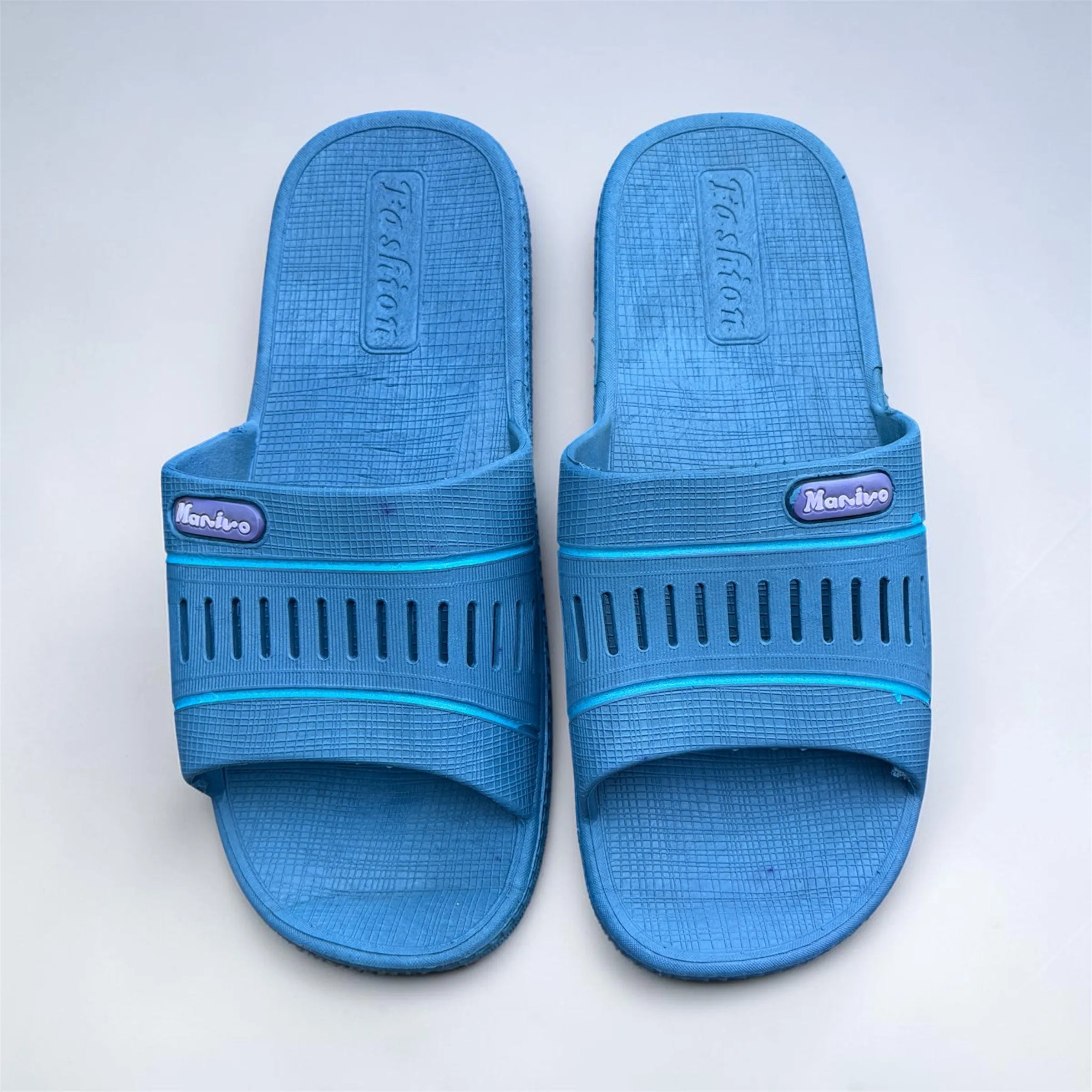 Blue Nanivo Fashion Slides | Vented Strap Classic Slippers | Everyday Comfort Footwear