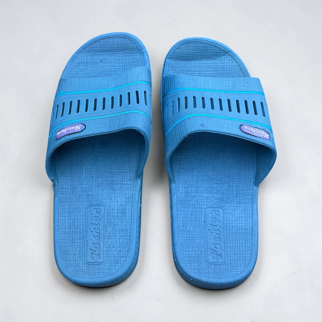 Blue Nanivo Fashion Slides | Vented Strap Classic Slippers | Everyday Comfort Footwear