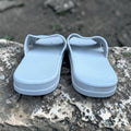 White Toe Post Flip Flops | Clean Minimal Foam Thong Sandals | Lightweight Everyday Slippers