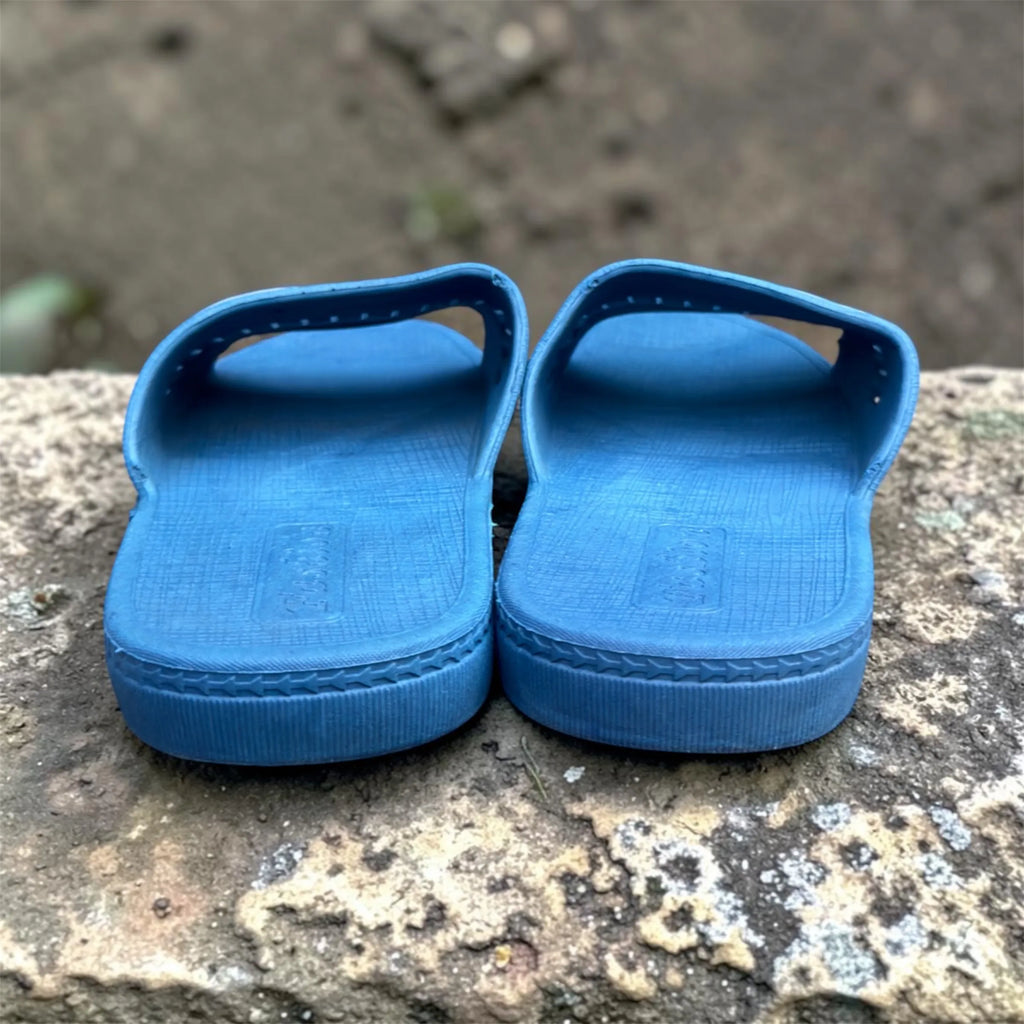 Blue Nanivo Fashion Slides | Vented Strap Classic Slippers | Everyday Comfort Footwear