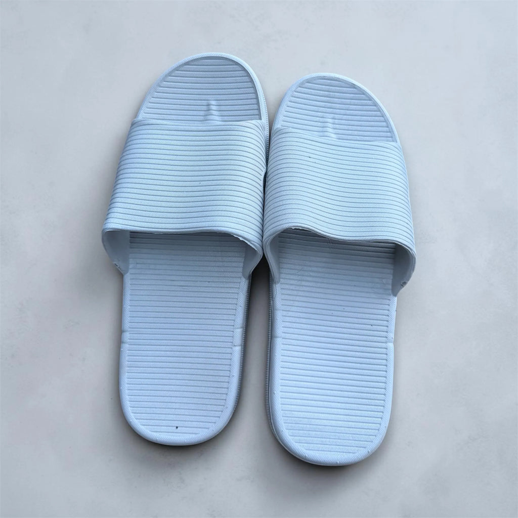 White Toe Post Flip Flops | Clean Minimal Foam Thong Sandals | Lightweight Everyday Slippers