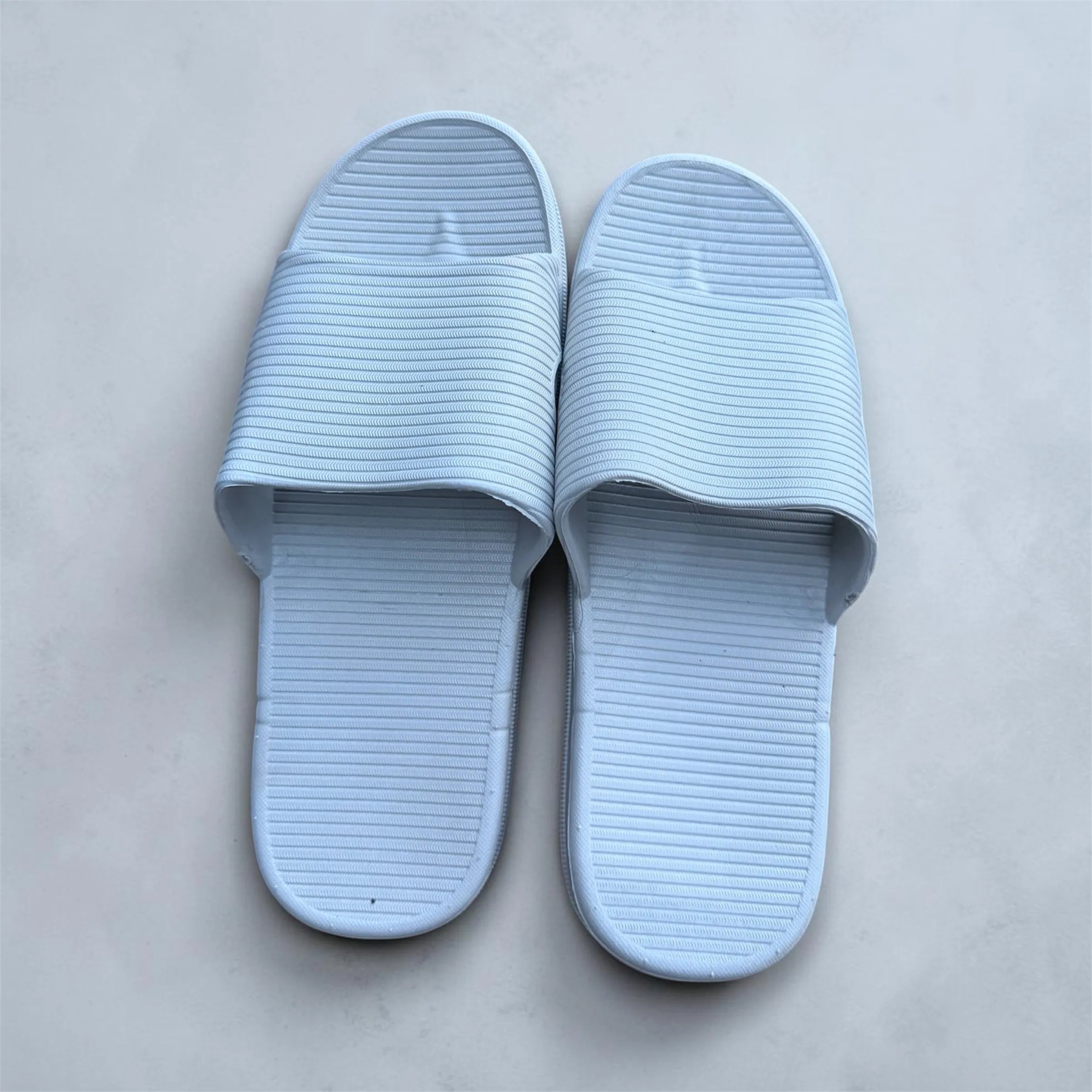 White Toe Post Flip Flops | Clean Minimal Foam Thong Sandals | Lightweight Everyday Slippers