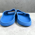 Blue Toe Post Flip Flops | Ribbed Foam Thong Sandals | Lightweight Everyday Slippers