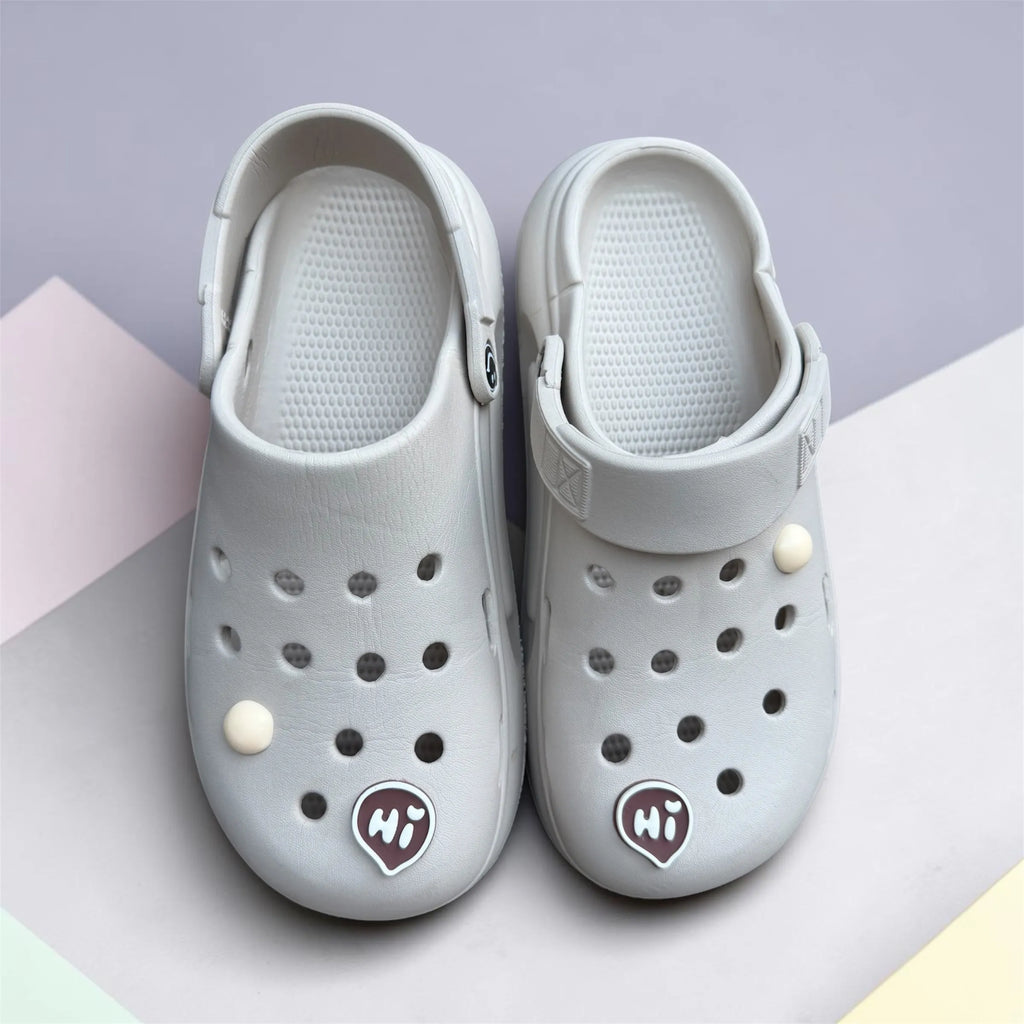White Vented Clogs | Comfortable Garden Shoes