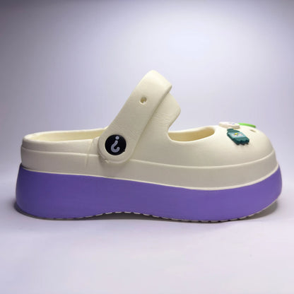 Platform Clogs with Jibbitz Charms
