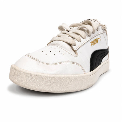 Puma Smash V2 White Leather Sneakers