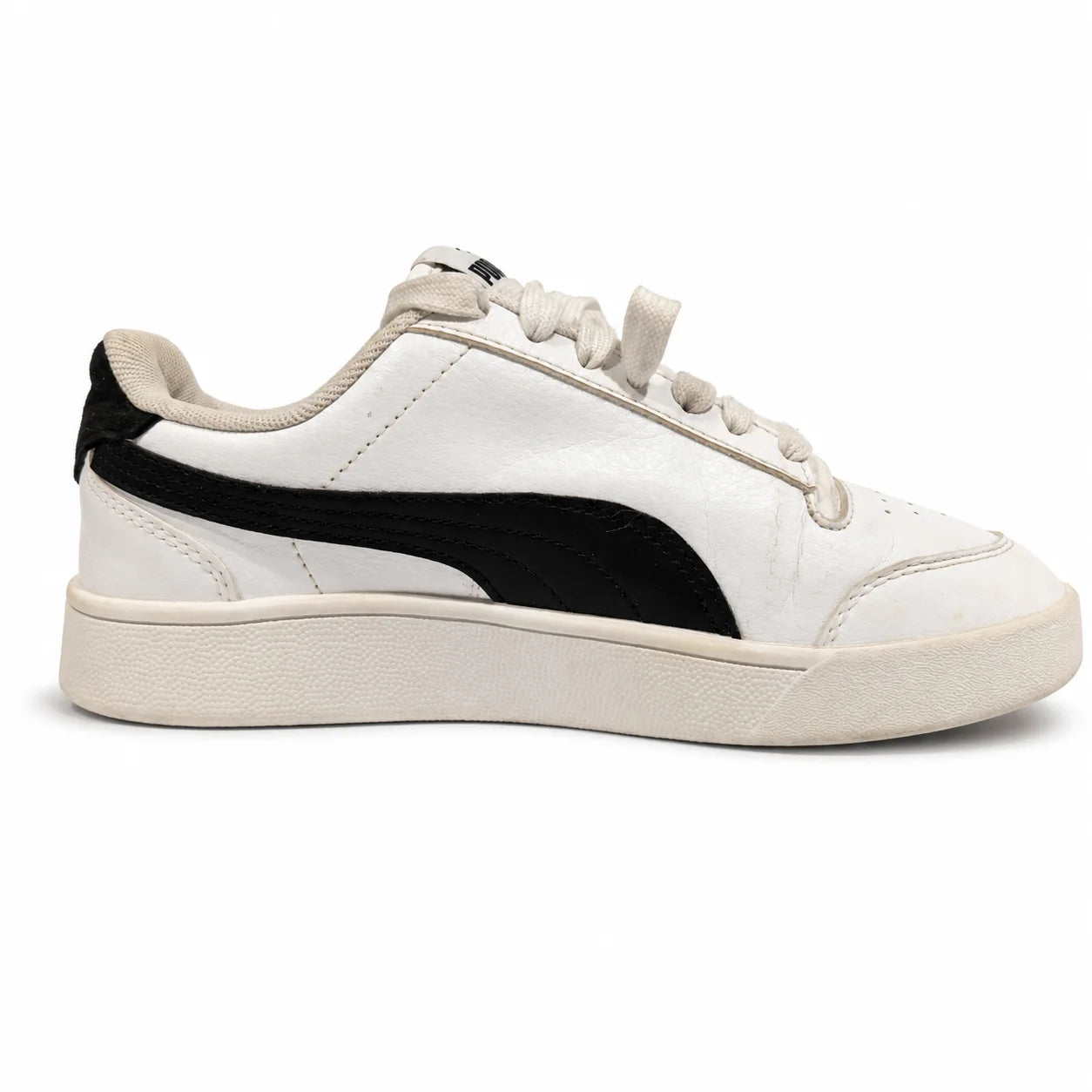 Puma Smash V2 White Leather Sneakers